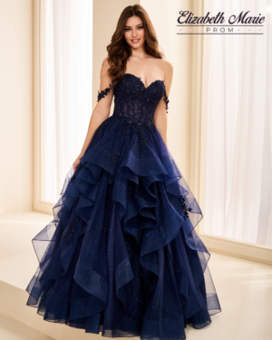 Ellie Wilde EW38220 - Navy & Wine